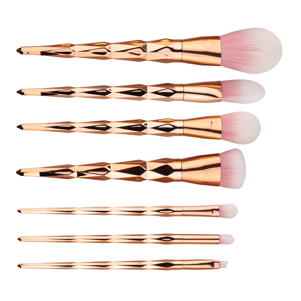 Unicorn Makeup Brush Set with Diamond Handle (7 Pieces)