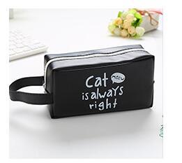 Cute Cat Cosmetic Bag for Travel and Toiletries