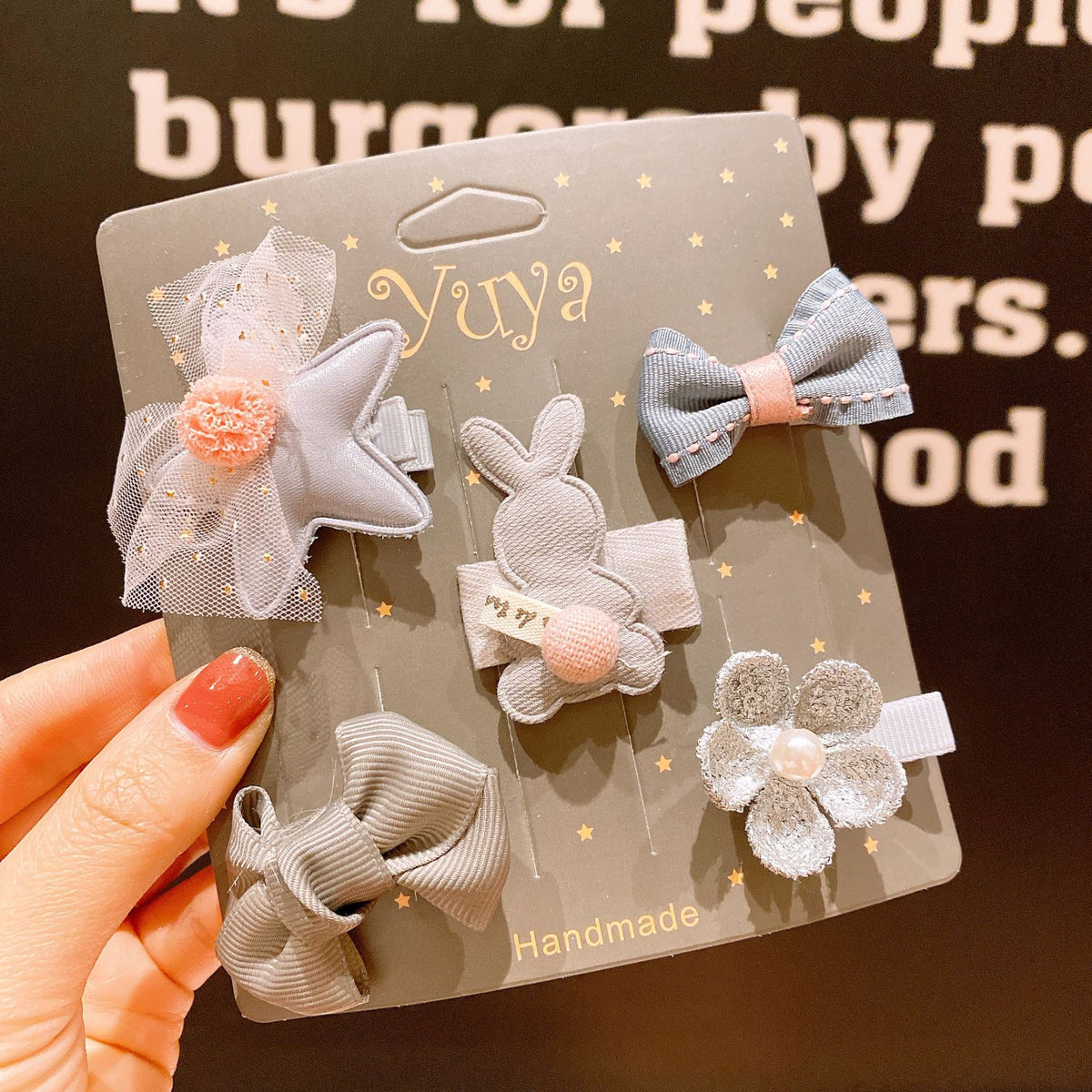 Korean Baby Hair Clips Set for Girls - Cute Accessories