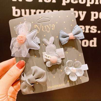 Korean Baby Hair Clips Set for Girls - Cute Accessories