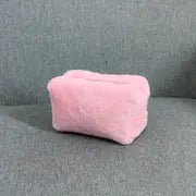 Plush Cosmetic Bag for Stylish Travel and Makeup Storage