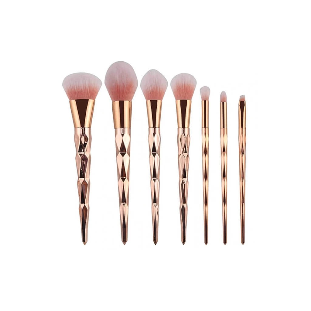 Unicorn Makeup Brush Set with Diamond Handle (7 Pieces)