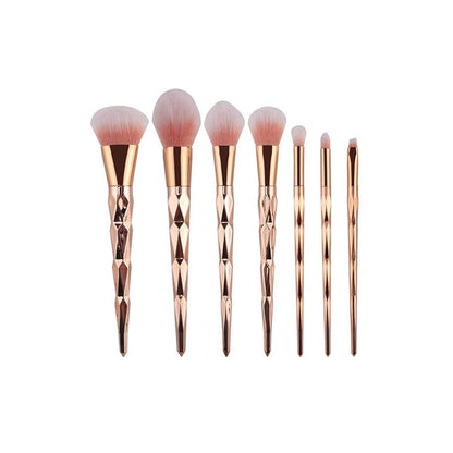 Unicorn Makeup Brush Set with Diamond Handle (7 Pieces)