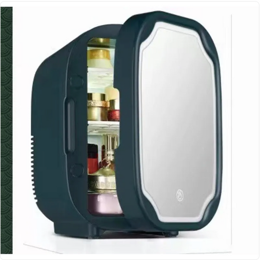 Portable Mini Skincare Fridge with Mirror