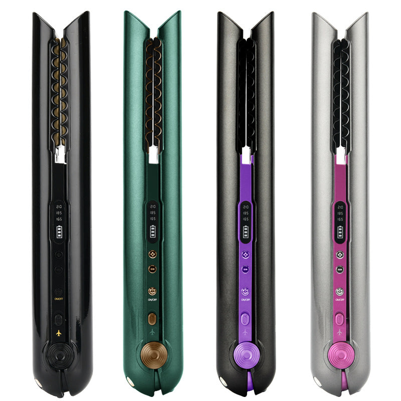 Pritech USB Wireless 2-in-1 Hair Curler and Straightener