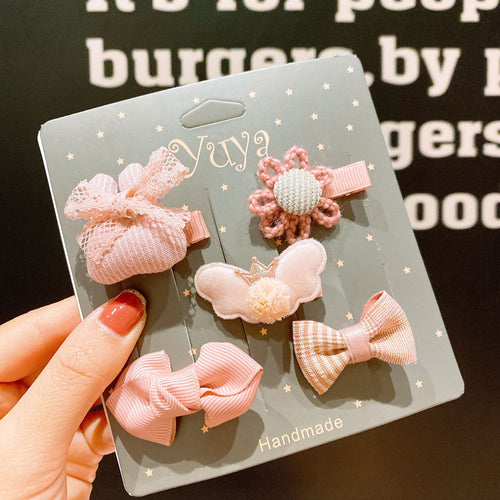 Korean Baby Hair Clips Set for Girls - Cute Accessories