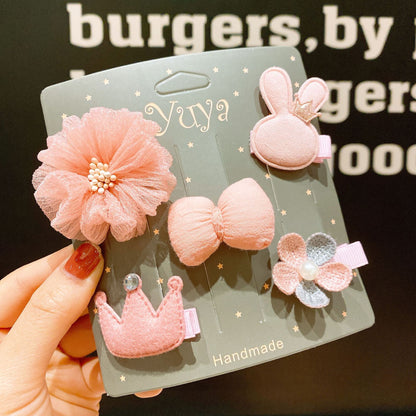 Korean Baby Hair Clips Set for Girls - Cute Accessories