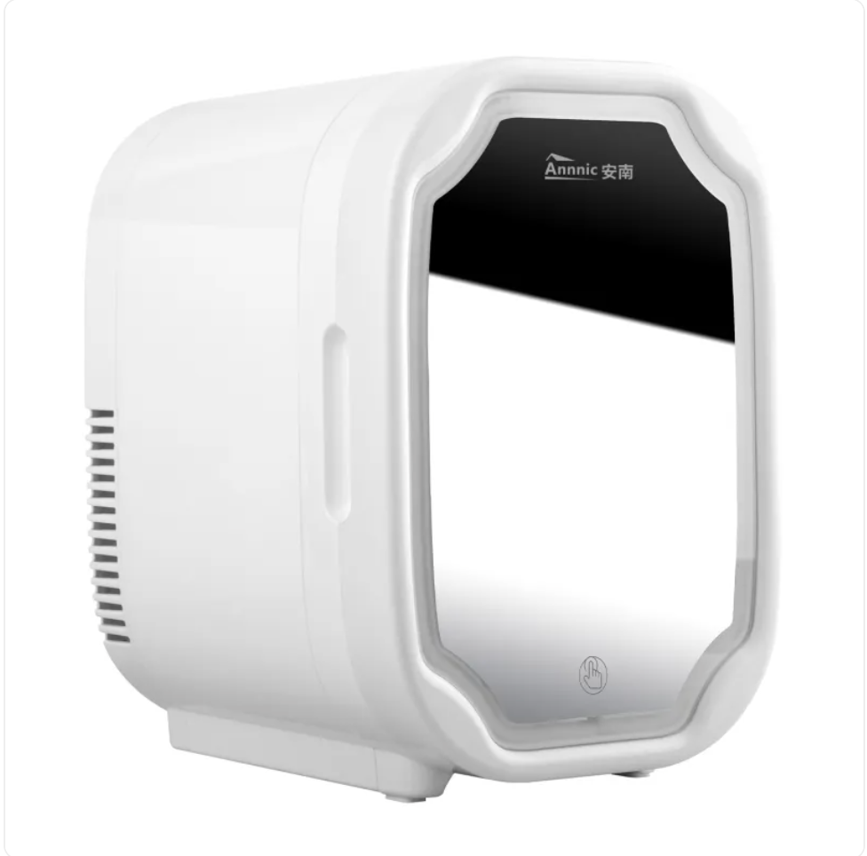 Portable Mini Skincare Fridge with Mirror