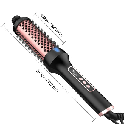Anion Roller Comb Hair Straightener & Curler
