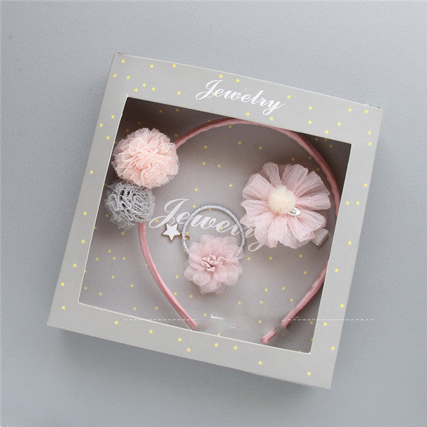 TZ-98 Korean Style Children's Jewelry Set with Hair Clips