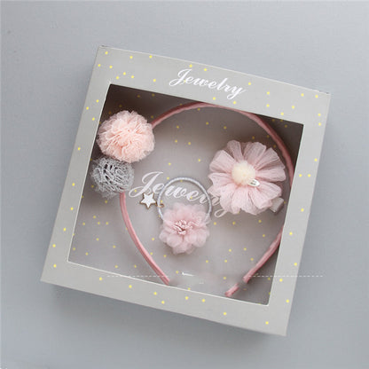 TZ-98 Korean Style Children's Jewelry Set with Hair Clips