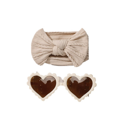 New Children's Hair Accessories Set with Sunglasses