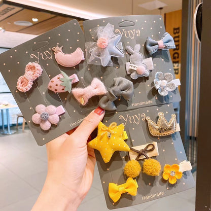 Korean Baby Hair Clips Set for Girls - Cute Accessories