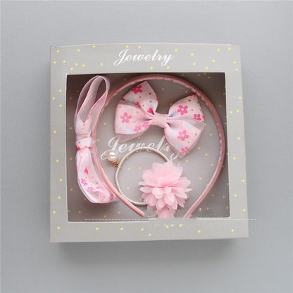 TZ-98 Korean Style Children's Jewelry Set with Hair Clips