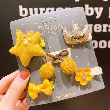 Korean Baby Hair Clips Set for Girls - Cute Accessories