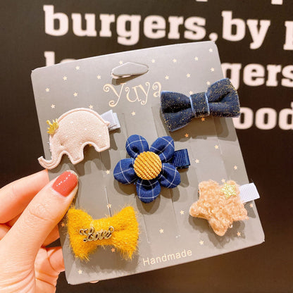 Korean Baby Hair Clips Set for Girls - Cute Accessories