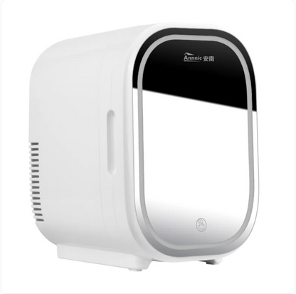 Portable Mini Skincare Fridge with Mirror