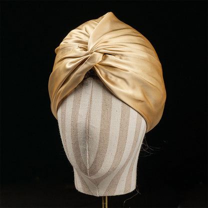 Double-layer Twisted Silk Home Cap