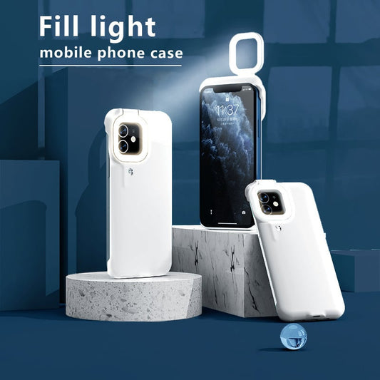 Phone Case with Built-In Selfie Ring Light