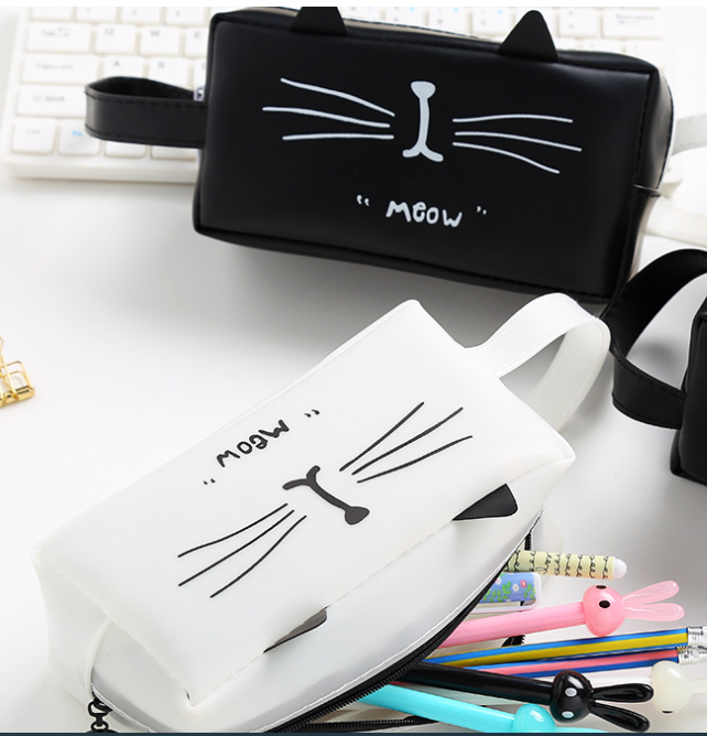 Cute Cat Cosmetic Bag for Travel and Toiletries