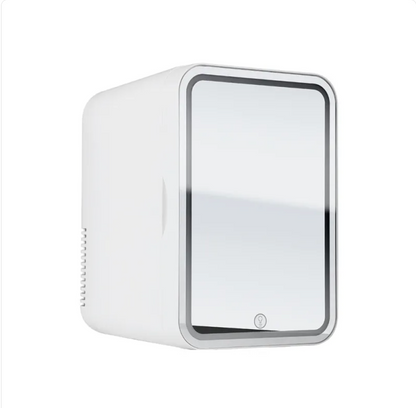 Portable Mini Skincare Fridge with Mirror