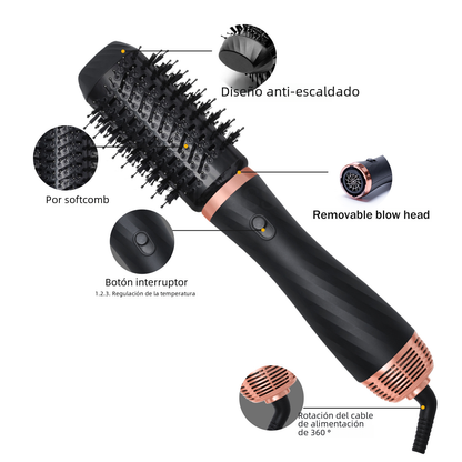 6-in-1 Automatic Hair Curler and Straightening Brush