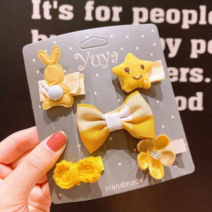 Korean Baby Hair Clips Set for Girls - Cute Accessories