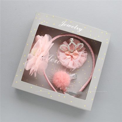 TZ-98 Korean Style Children's Jewelry Set with Hair Clips