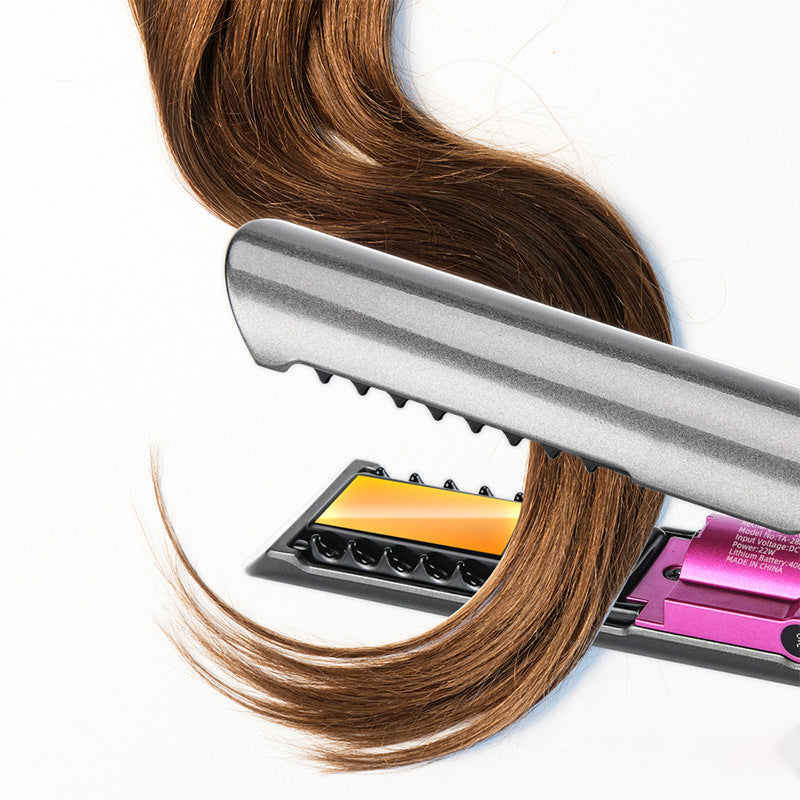 Pritech USB Wireless 2-in-1 Hair Curler and Straightener